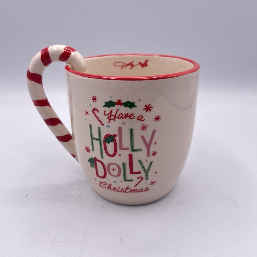 Dolly Parton 16 oz Candy Cane Christmas Mug